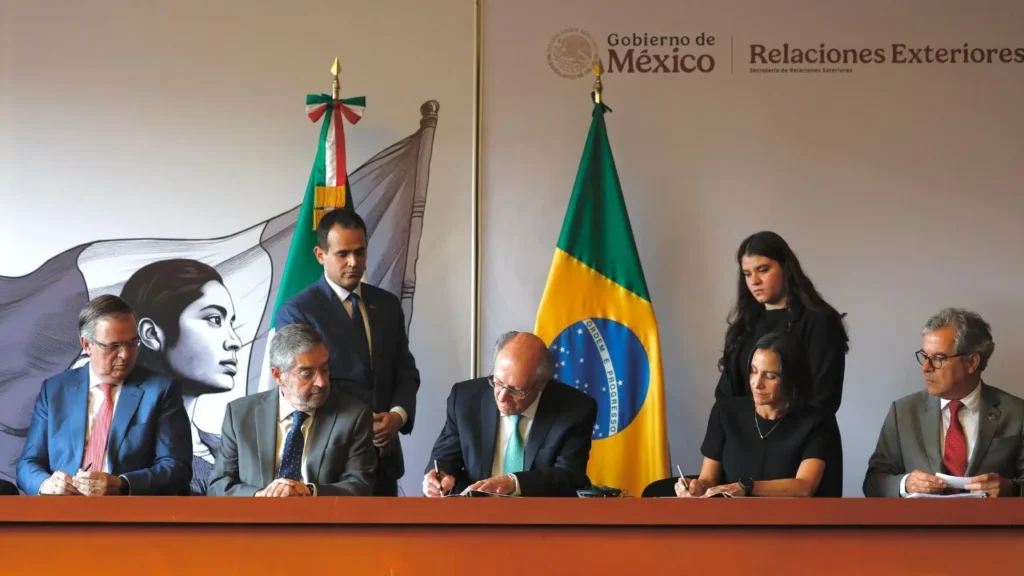 México y Brasil refrendan compromiso con uso de biocombustibles al firmar acuerdo.