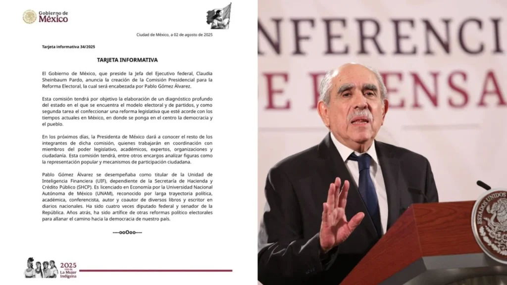 Claudia Sheinbaum ordenó la creación de una Comisión Presidencial para la Reforma Electoral y un diagnostico del modelo actual.