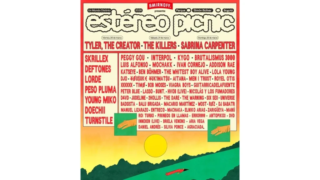 El festival Estéreo Picnic reveló su cártel oficial para su edición 2026