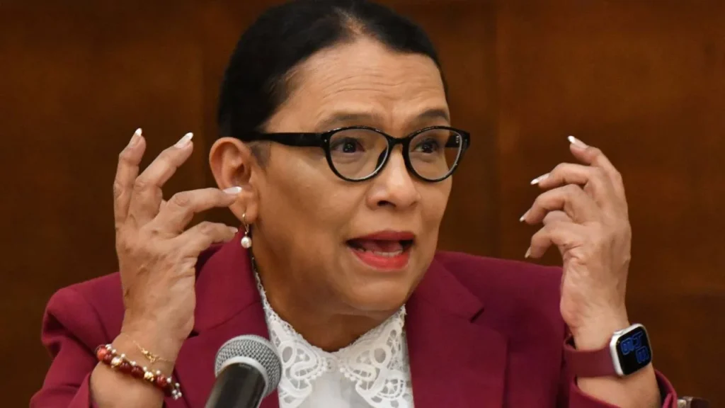Rosa Icela Rodríguez participó en la plenaria del grupo parlamentario de Morena en la Cámara de Diputados.