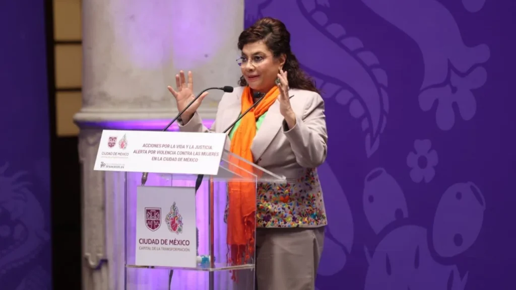 La jefa de Gobierno Clara Brugada presentó la Alerta de Género en CDMX como una declaratoria permanente del combate a la violencia a las mujeres.