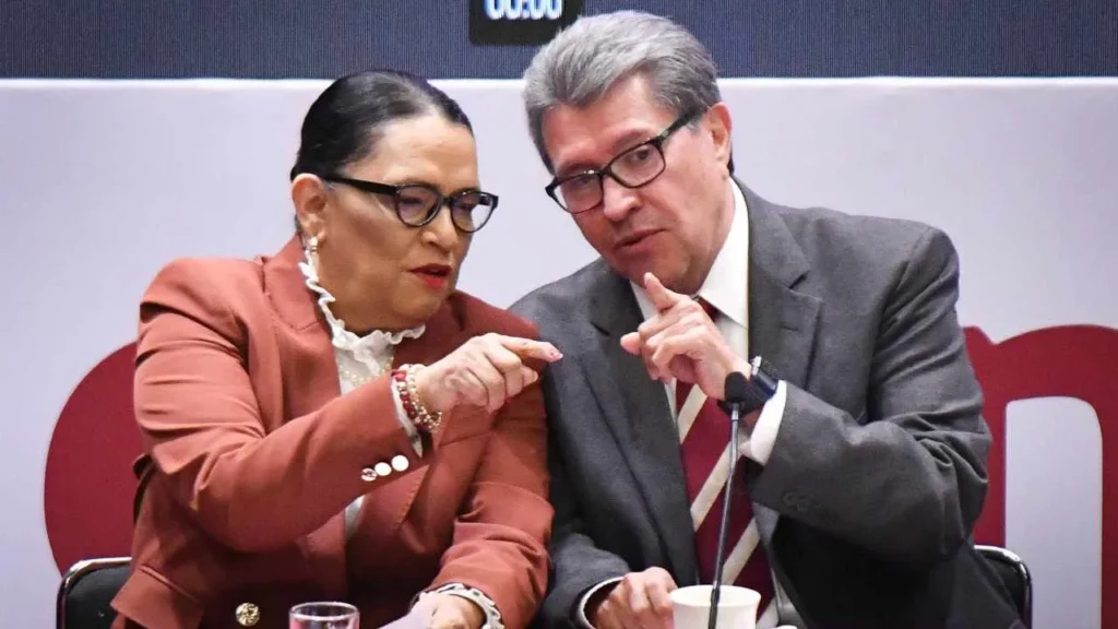 Ricardo Monreal y Rosa Icela Rodríguez se reunieron para ultimar detalles para el próximo 1 de septiembre.