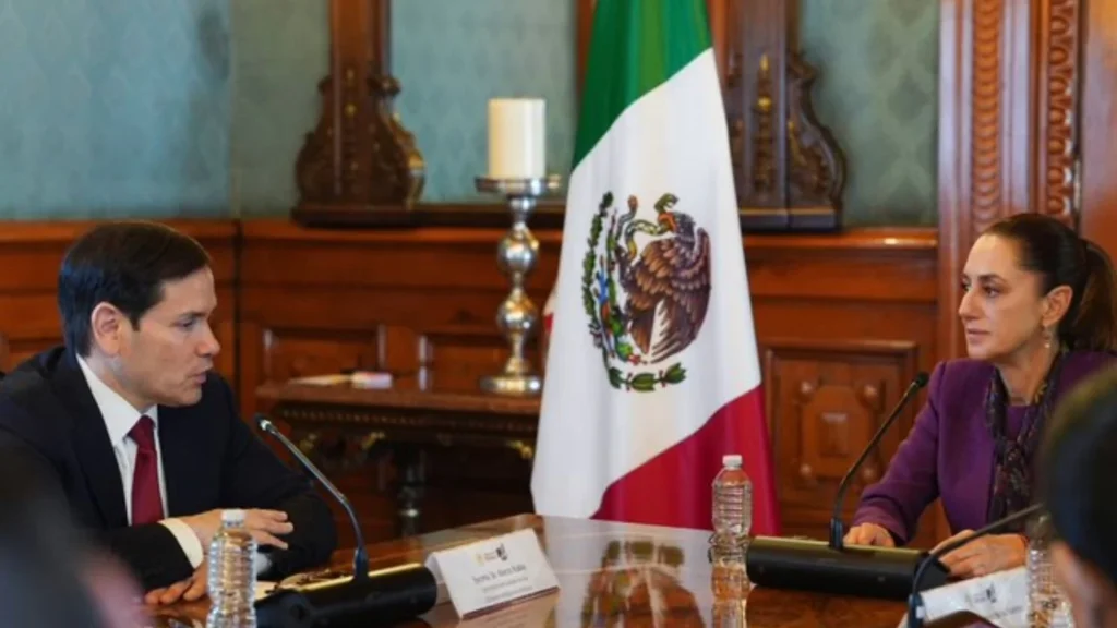 Marco Rubio y Claudia Sheinbaum reafirman cooperación contra el combate del fentanilo, cárteles de la droga ,inmigración ilegal