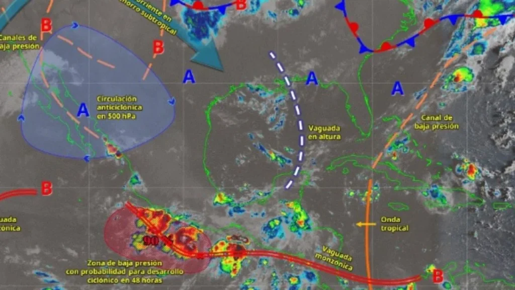 Prevén lluvias intensas en Guerrero, Oaxaca y Chiapas