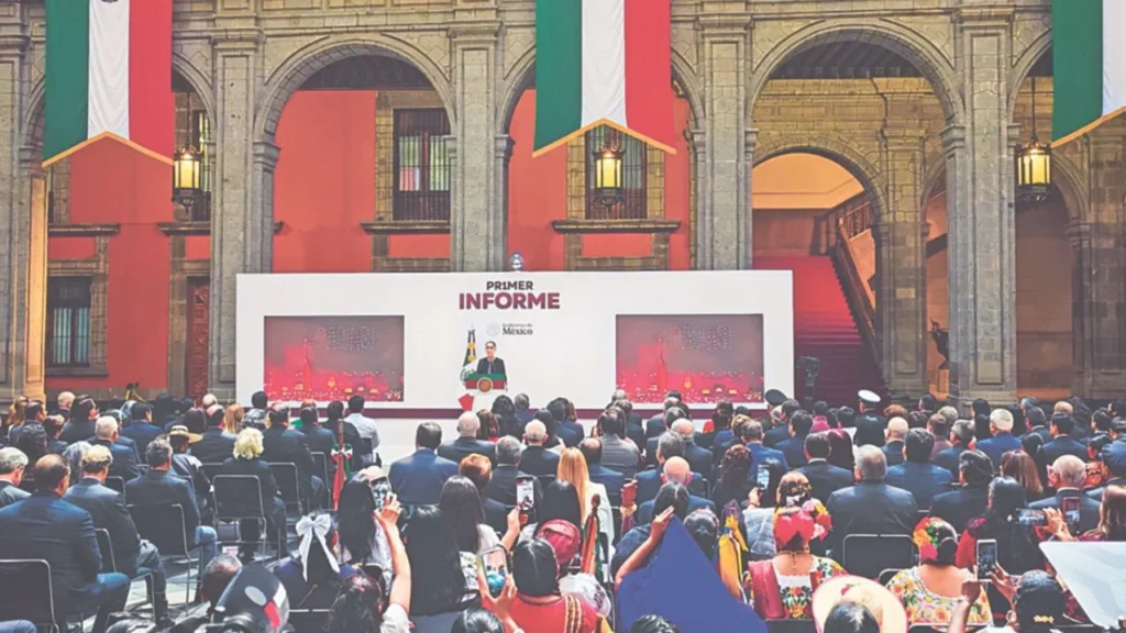 Sheinbaum durante su Primer Informe de Gobierno, enfoca mensaje en logros económicos
