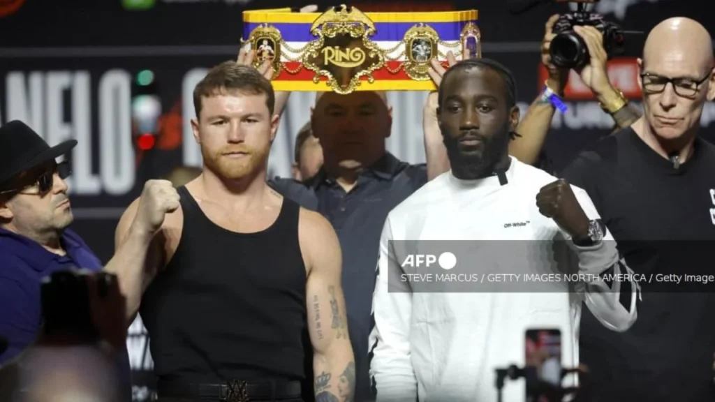  'Canelo' expondrá sus títulos supermedianos ante Crawford.