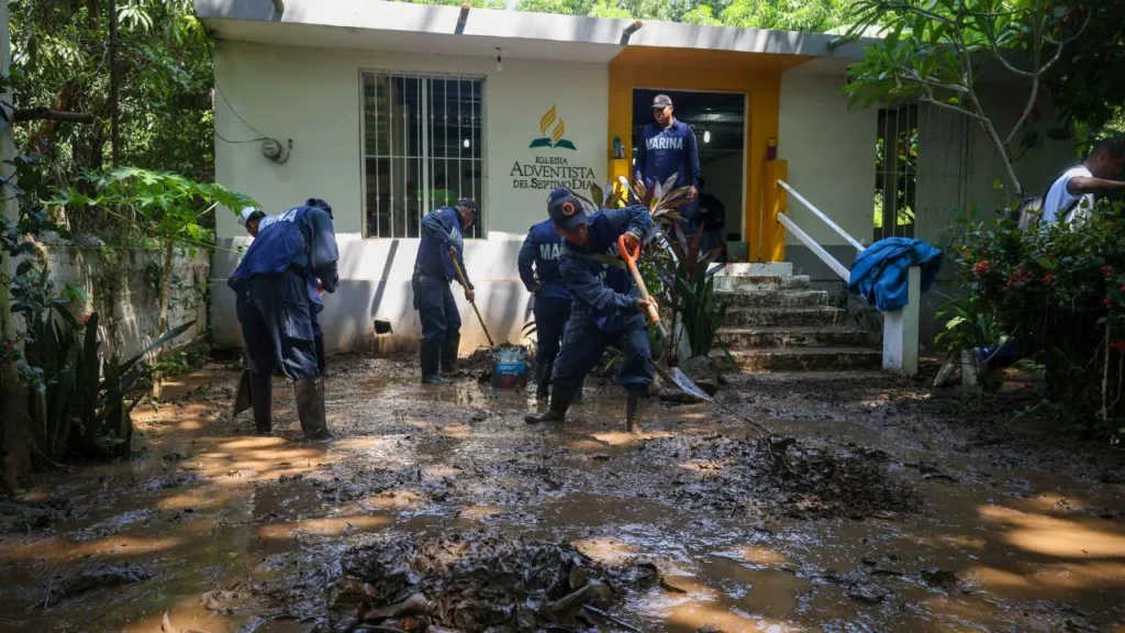 Varias casas en Chiapas se encuentran afectadas por las inundaciones debido a las fuertes lluvias.