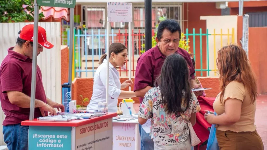  Con módulos gratuitos de Salud en tu Barrio, se benefició a familias de la Unidad Habitacional Ciudad Concordia.
