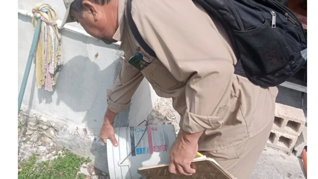 …Fueron tratados 194 mil 648 recipientes y 382 mil 200 depósitos de agua para uso y consumo humano con larvicidas.