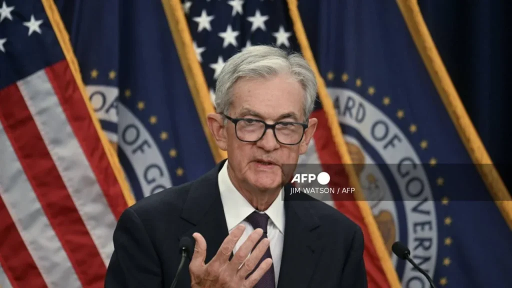 Jerome Powell, habla en una conferencia de prensa en la sede de la Reserva Federal, tras la reunión del Comité Federal de Mercado Abierto (FOMC)
