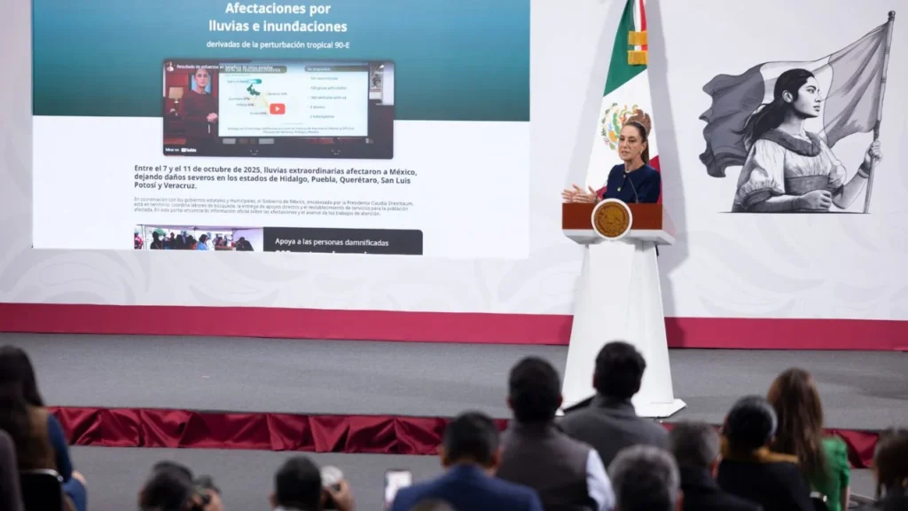 Tras la emergencia por las fuertes lluvias, Claudia Sheinbaum anunció la creación de un nuevo sistema de alerta.
