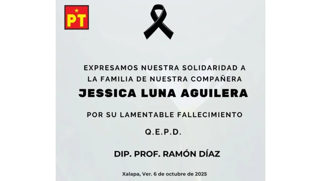 Muere asesinada a tiros Jessica Flor Luna Aguilera, excandidata a la alcaldía de Yanga por el PT.