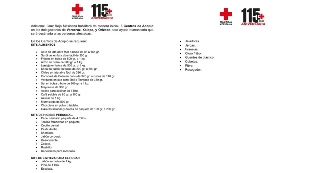 Ante la emergencia por las inundaciones en Veracruz y otros estados, la Cruz Roja desplegó equipos para apoyo en rescate y evacuación.