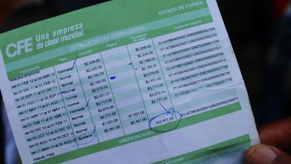 Estás personas tendrán aumento en su recibo de luz por fin de subsidio de CFE.