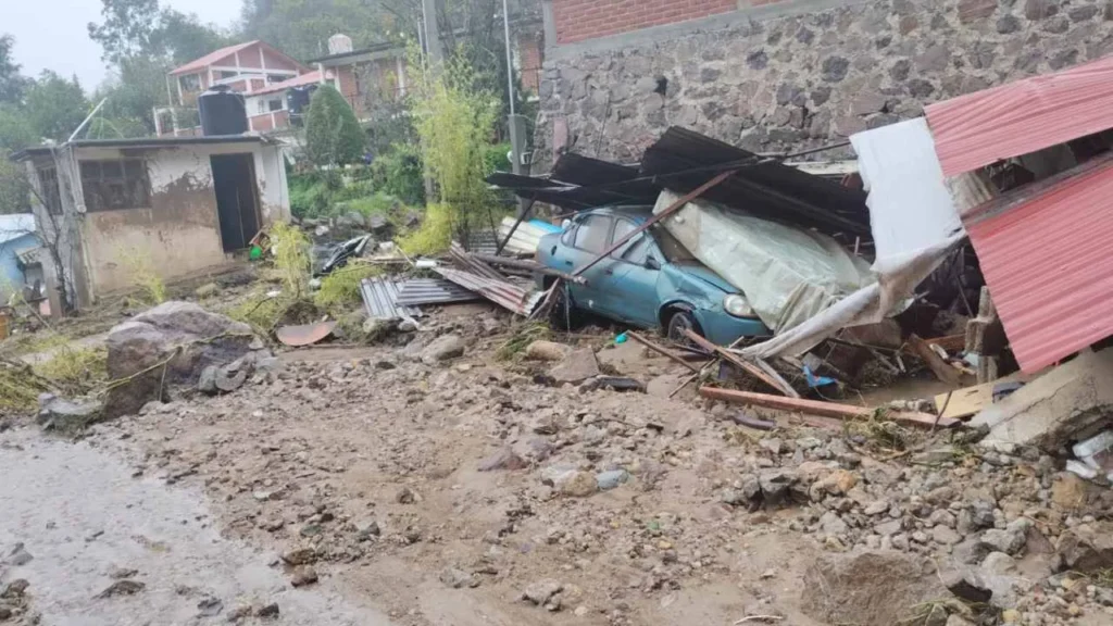  Las intensas lluvias dejaron daños en al menos 17 municipios.