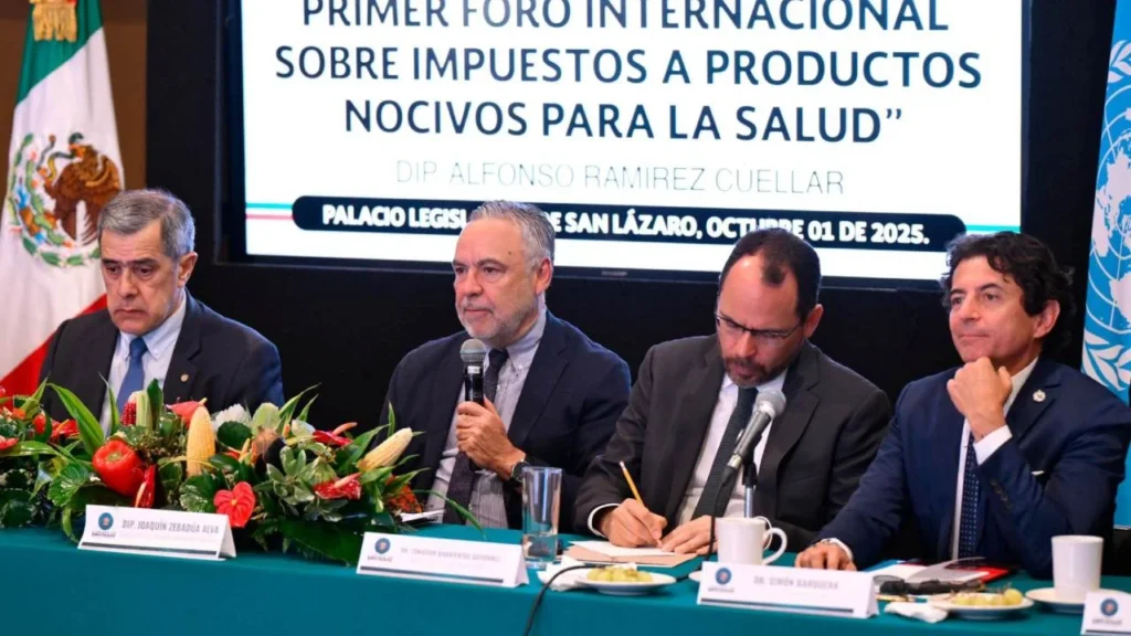 Este miércoles se llevó el primer foro internacional sobre impuestos a productos nocivos para la salud en la Cámara de Diputados.