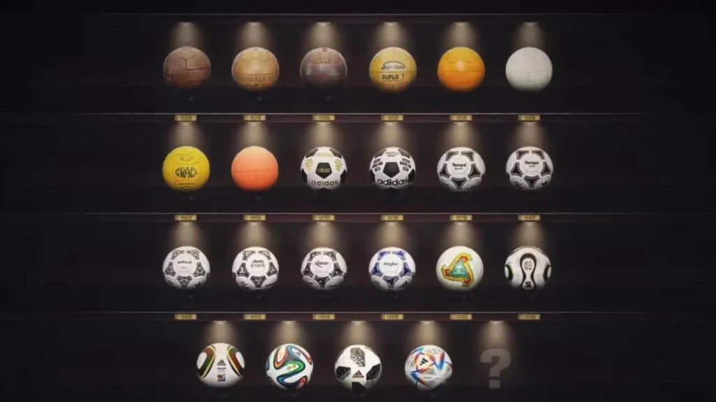 Los balones de los Mundiales fueron cambiando su diseño y tecnología.