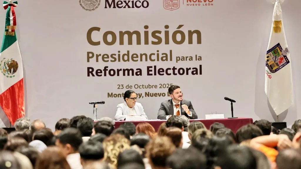 Rosa Icela Rodríguez comandó la audiencia sobre la Reforma Electoral que se celebró en el estado de Nuevo León.