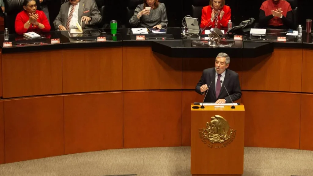  El canciller compareció ante el Senado de la República.