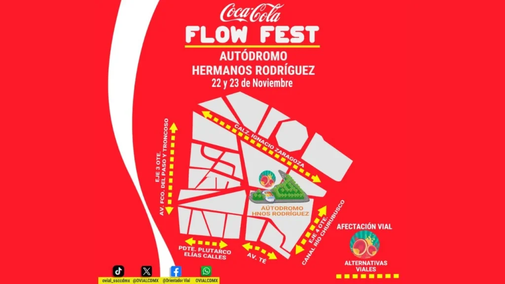 Implementan operativo para los conciertos de música urbana y reggaetón del Coca Cola Flow Fest 2025