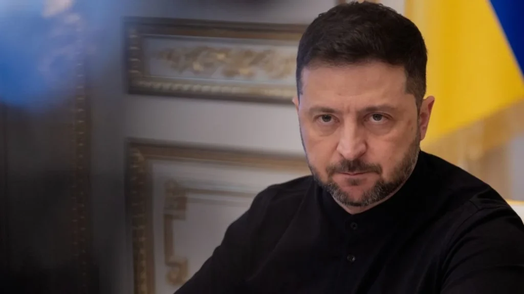 El presidente de Ucrania, Volodymyr Zelensky, el pasado 31 de octubre de 2025, durante una conferencia de prensa en Kiev