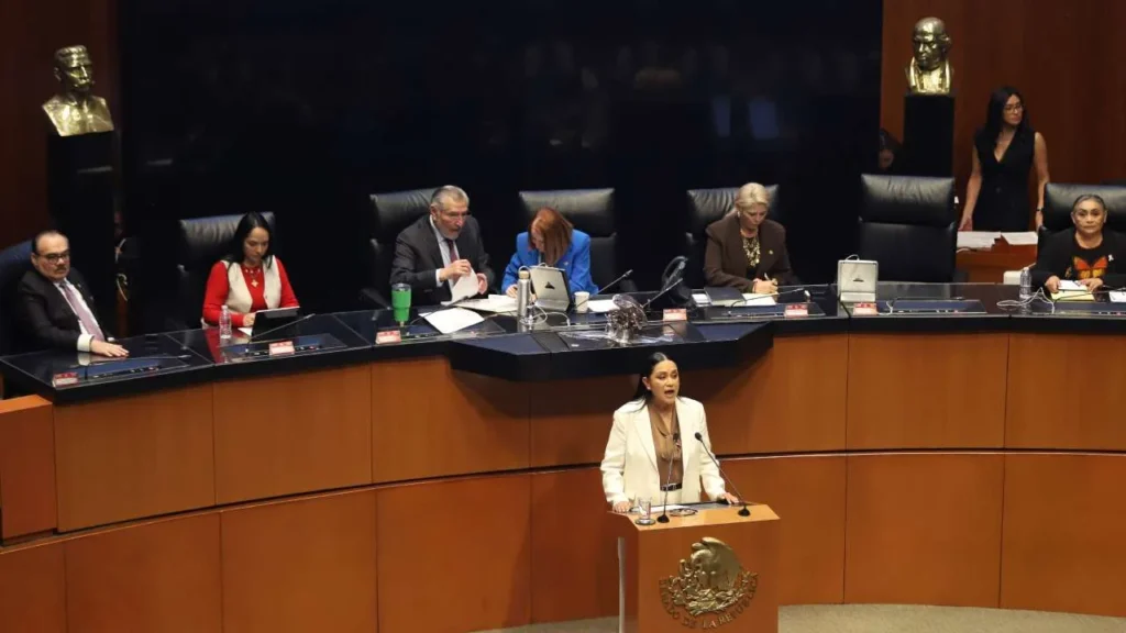 Ariadna Montiel compareció este miércoles ante el Senado.