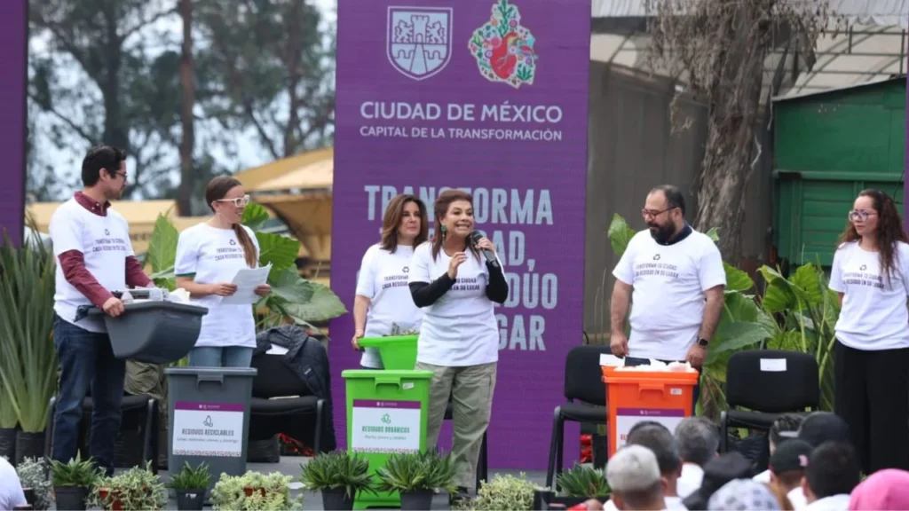 Clara Brugada llevó a cabo el inicio de la nueva campaña para la separación de residuos en la CDMX.