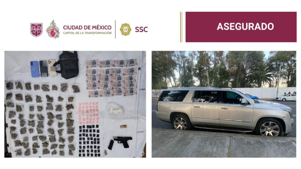 Elementos de la SSC detuvieron a Uziel Jesús 'S', presunto líder de una facción de la Familia Michoacana que opera en la alcaldía Tláhuac.