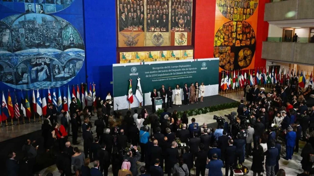 Diplomáticos y embajadores se reunieron con integrantes de la Cámara de Diputados.