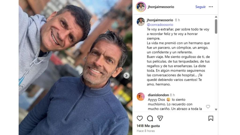 Luego de que el hermano de Conrado Osorio confirmara la muerte, te decimos quién era el actor que participó en ‘La Reina del Sur’, 'La Fea Más Bella' y más producciones.