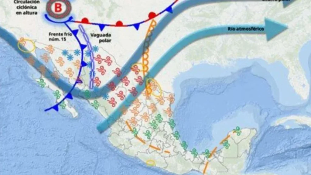 Debido a la llegada del Frente Frío 16 se esperan temperaturas bajas en varias zonas del país.