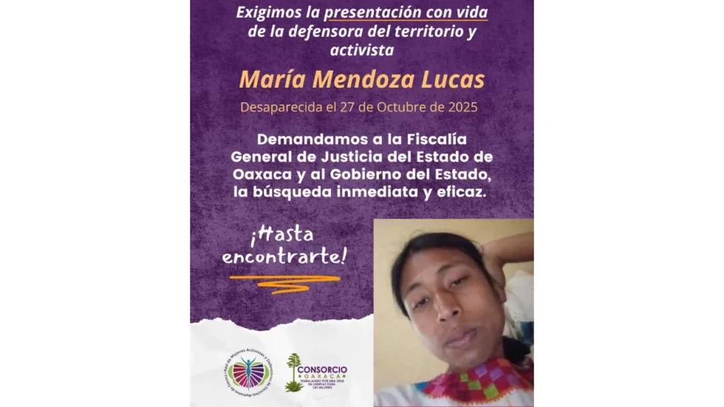 La activista trans está desaparecida desde el 27 de octubre.