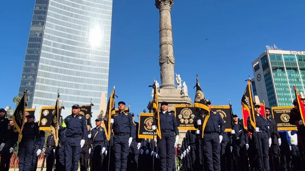 Durante la mañana de este domingo se celebró un desfile con motivo del Día del Policía 2025 sobre Reforma.