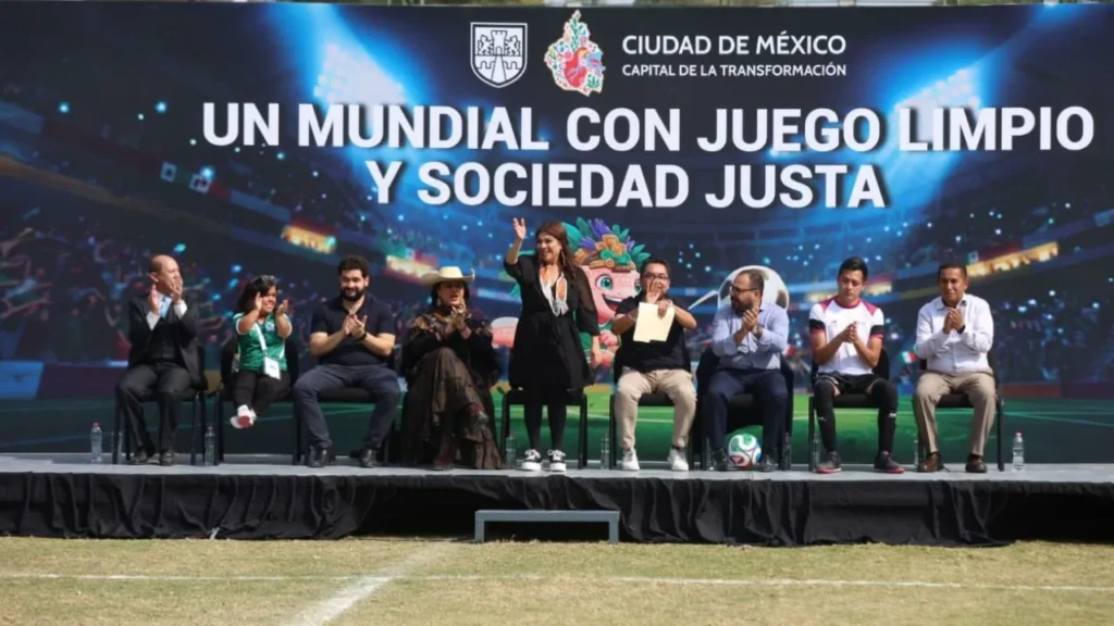 La Jefa de Gobierno, Clara Brugada, anunció una serie de actividades para personas ciegas y de talla baja, con motivo del Mundial 2026. 