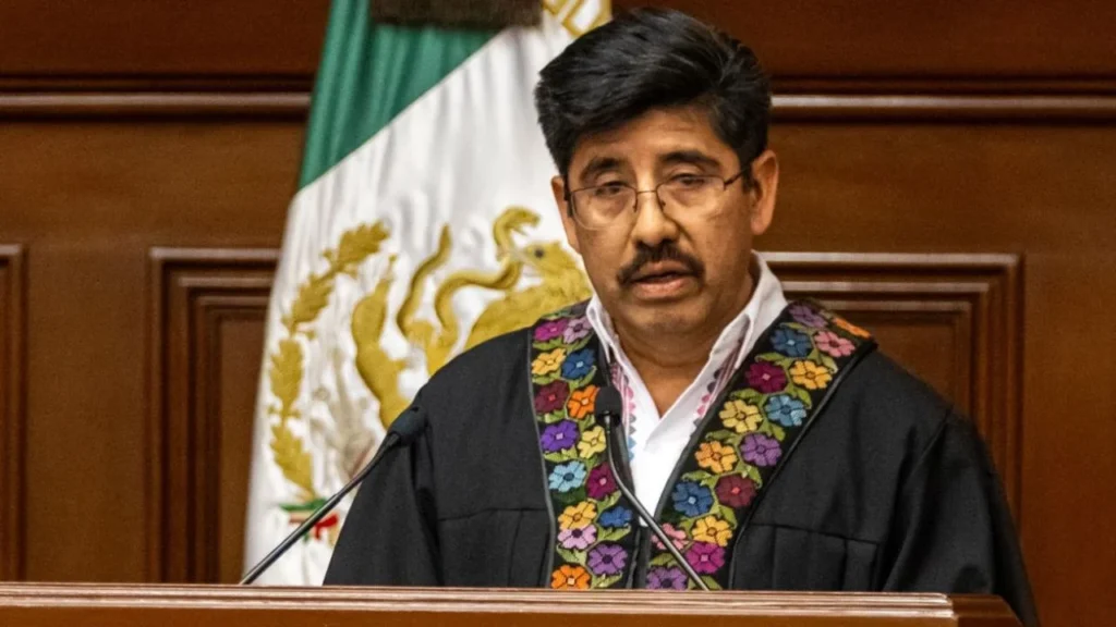 El ministro presidente de la SCJN, Hugo Aguilar, rindió su primer informe al frente de la Corte.