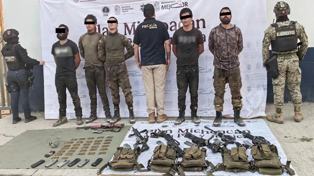 Fuerzas Federales presentaron los resultados durante los 40 días de operaciones del Plan Michoacán por la Justicia y la Paz.