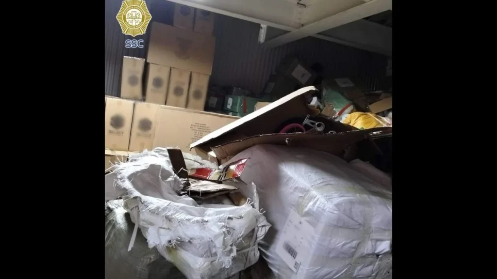 En un inmueble de la colonia Popotla se localizó la mercancía que fue robada de dos tractocamiones en Michoacán.