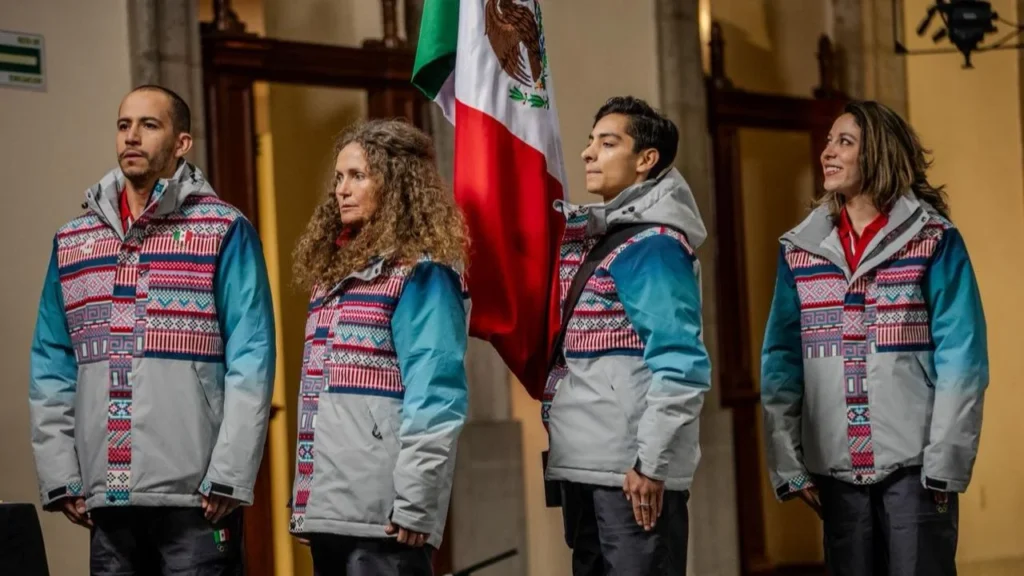 A unas semanas de partir a Italia, Claudia Sheinbaum abanderó a la delegación participante en los Juegos Olímpicos de Invierno.