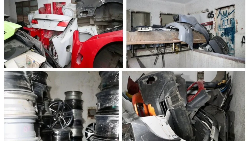 Autoridades capitalinas aseguraron alrededor de 150 toneladas de autopartes presuntamente robadas durante un cateo en un hotel de la alcaldía Cuauhtémoc