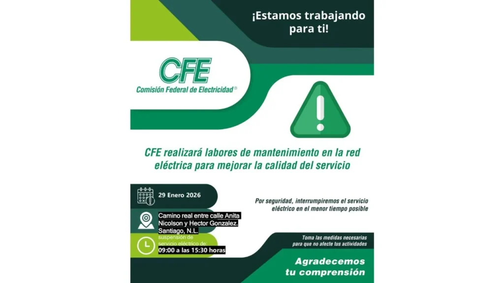 Entérate aquí en qué estados de la República Mexicana, cuándo y a qué hora habrá apagón masivo eléctrico CFE.