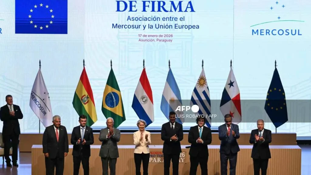 Autoridades de Europa y Sudamérica se reunieron para la firma del acuerdo comercial.