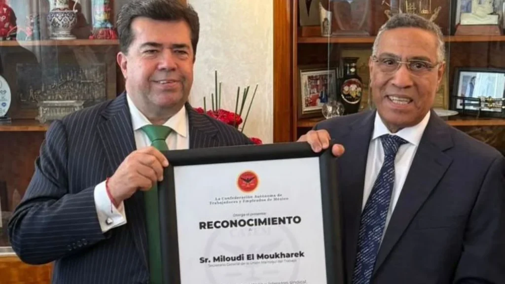 Pedro Haces fortalece vínculos laborales con organismos en Marruecos