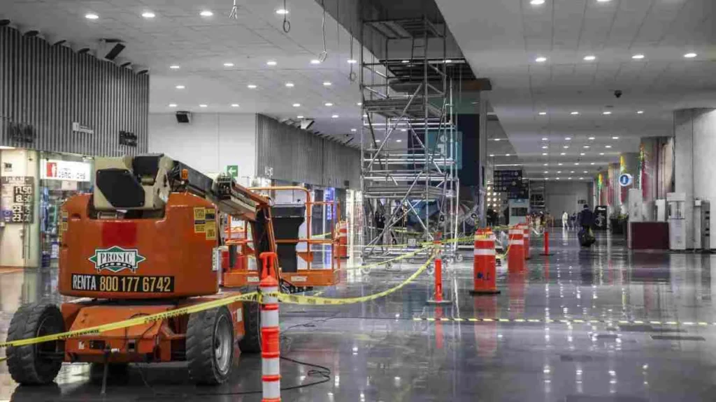 Siguen las remodelaciones en el Aeropuerto Internacional Benito Juárez, de la Ciudad de México.