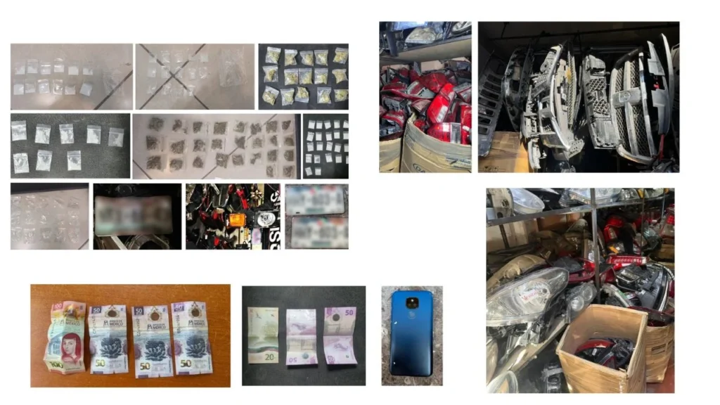 Operativo en la Cuauhtémoc culmina con tres detenidos y fuerte aseguramiento de droga y autopartes