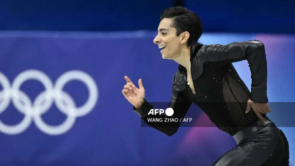 Al mexicano se le observó contento y feliz tras su participación en la final del patinaje artístico en Milano-Cortina 2026.