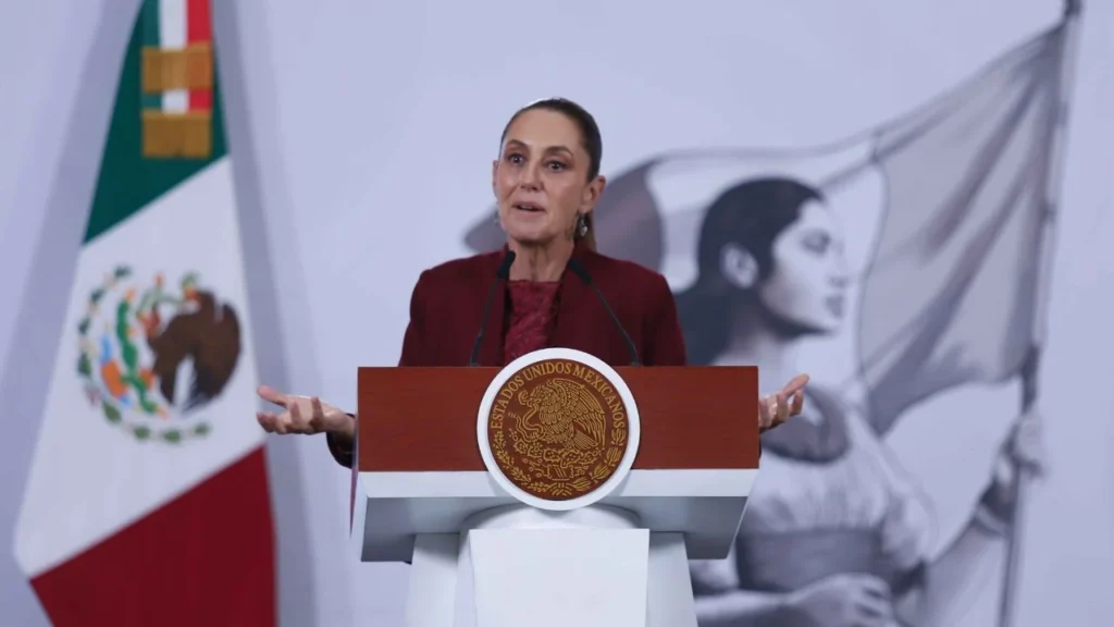 Atribuye Sheinbaum falla en aduanas a ruptura de cable de fibra óptica