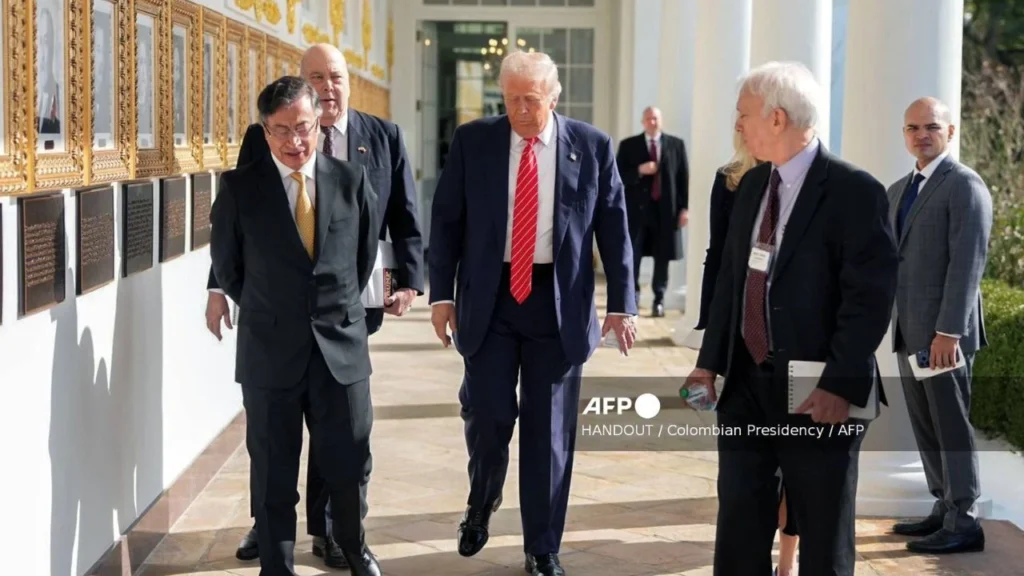 El presidente de Estados Unidos, Donald Trump, recibió a Gustavo Petro para tratar temas relacionados de los vínculos con Colombia.