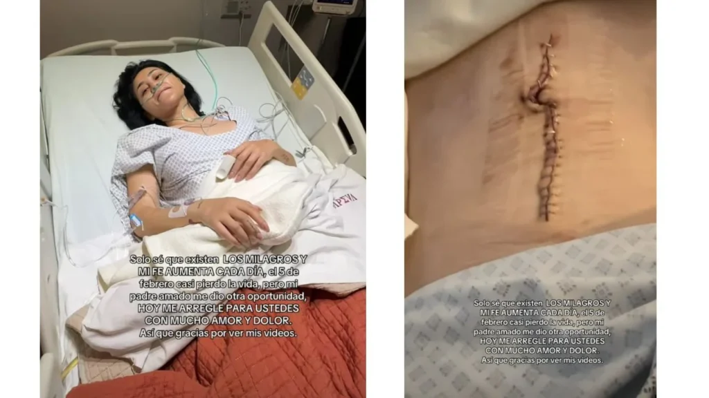 Gomita reveló en redes sociales que el pasado 5 de febrero estuvo hospitalizada y a punto de perder la vida; actualmente se encuentra en recuperación.