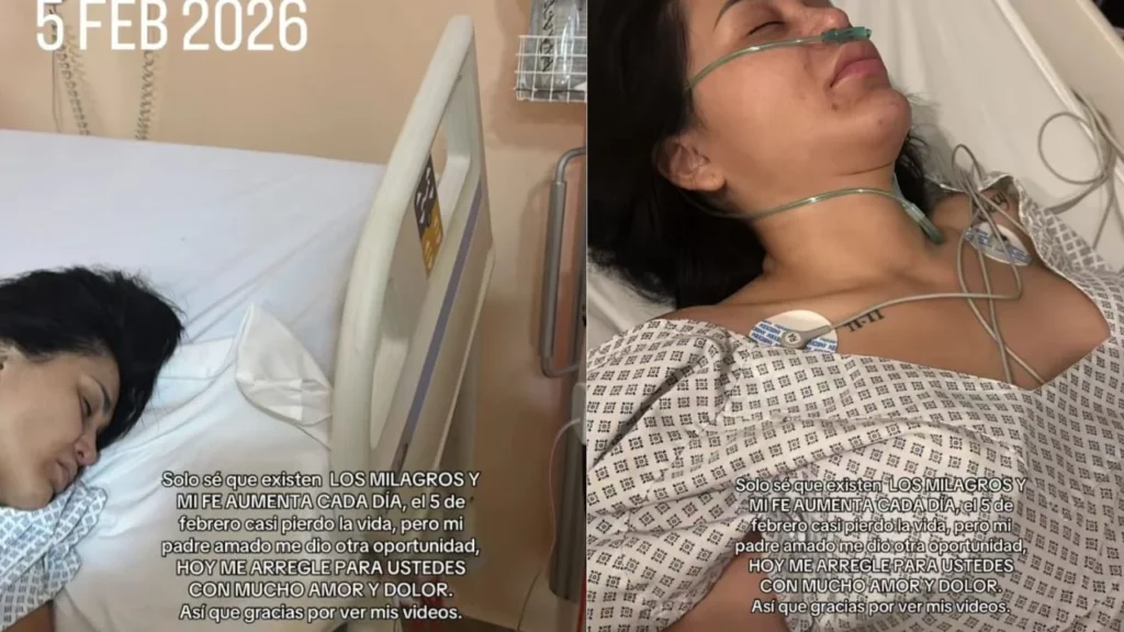 Gomita reveló en redes sociales que el pasado 5 de febrero estuvo hospitalizada y a punto de perder la vida; actualmente se encuentra en recuperación.