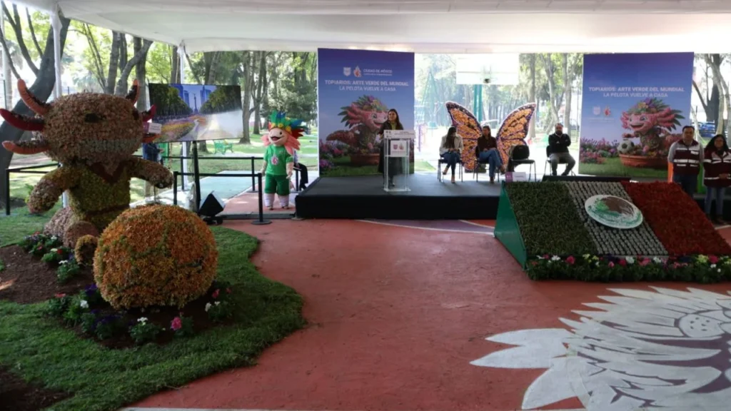 Rumbo al Mundial 2026, 90 camellones y avenidas de la Ciudad de México serán revestidas con 250 topiarios, figuras en árboles y arbustos.